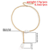Natural Pearl Baroque Pendant Necklace Choker Women Jewelry