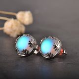 Romatic Moonlight Stud Earrings for Women 925 Silver Jewelry