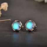Romatic Moonlight Stud Earrings for Women 925 Silver Jewelry