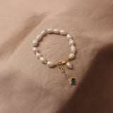 Freshwater Crystal Beads Charm Bracelet Bangles Women's Jewelry