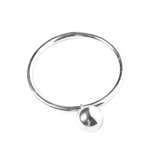 Glossy Ball Pendant Bracelet for Women 925 Sterling Silver Party Jewelry
