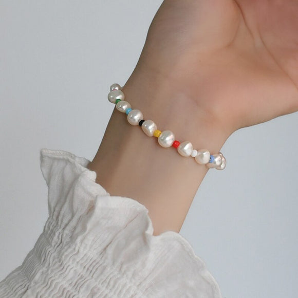 Natural freshwater pearl bracelet handmade Wedding Women Jewlery
