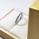 1Ct Moissanite Gemstone Engagement Ring 925 Silver Women Fine Jewelry