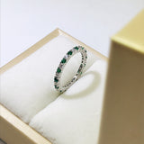 1Ct Moissanite Gemstone Engagement Ring 925 Silver Women Fine Jewelry