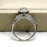 Inlaid Moissanite Diamond Ring Women Wedding Jewelry