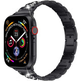 Women Strap IWatch for Apple Watch Band SE 6 7 Diamond Shining