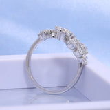 1.5ctw Round Moissanite Engagement Ring 18k White Gold for Women