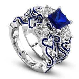 Sapphire Ruby Emerald Amethyst Zircon Ring For Women Silver Fine Jewelry