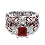 Sapphire Ruby Emerald Amethyst Zircon Ring For Women Silver Fine Jewelry