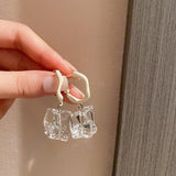 Transparent Unique Acrylic Earrings For Women Temperament Jewelry