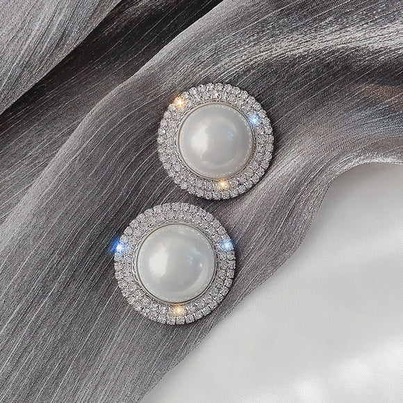 Natural Freshwater Pearl Stud Earrings for Women Wedding Jewelry