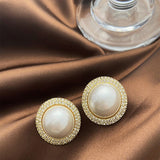 Natural Freshwater Pearl Stud Earrings for Women Wedding Jewelry