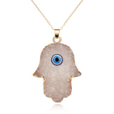  Vintage Evil Eye Pendant Necklace For Women Gold Chain Jewelry