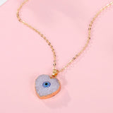 Vintage Eye Pendant Necklace For Women Gold Chain Wedding Jewelry