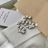 Elegant Heart Bangles Bracelets For Women 925 Silver Party Jewelry