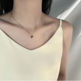 Shiny Heart Pendant Necklaces For Women Wedding Jewelry
