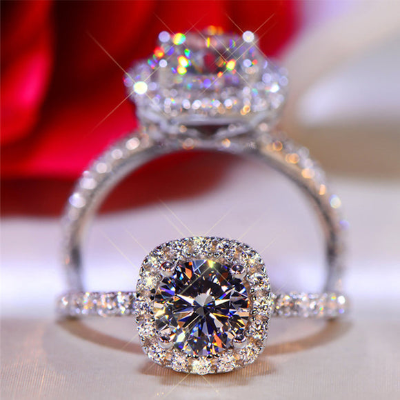 3CT Diamond Engagement Ring Moissanite For Women Jewelry