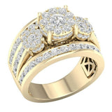 Luxury Twist Zircon Ring Set Women Engagement Jewelry