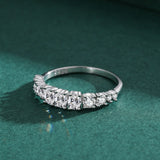 Dazzling White Sapphire Ring For Women 925 Silver Wedding Jewelry