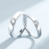 Romantic Heart  Engagement Ring Women Couple Jewelry