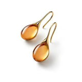 Natural Gemstone Hook Dangle Earrings for Women Wedding Jewelry