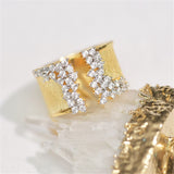Vintage White Sapphire Gemstone Ring Engagement Women Jewelry