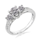 Unique Moissanite Engagement Ring for Women Wedding Jewelry