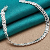 925 Silver Engagement Bracelet Chain For Woman Wedding Jewelry