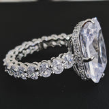 Luxury Retro Sapphire Engagement Ring for Women Party Gift Jewelry