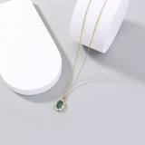 Vintage Drop Water Pendant Necklace Gold For Women Chain Jewelry