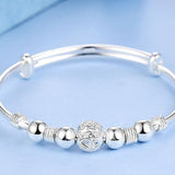 Luxury Bangles Charm Cuff Bracelet 925 Silver For Women Jewelry