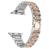 Women Strap IWatch for Apple Watch Band SE 6 7 Diamond Shining