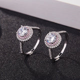 Natural Moissanite Engagement Ring for Women  Diamond18K Gold Jewelry