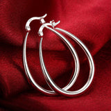 Big Circle Hoop Earrings For Women Bridal Anniversary Jewelry