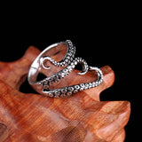 Luxury Octopus Ring Titanium Steel For Women Anniverssary Jewelry