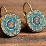 Vintage Stud Earrings Buddhism Earrings Women's Jewellery