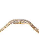Luxury Rhinestone Watch 18K Gold Women Wedding Jewelry