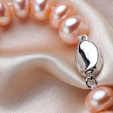 Natural Freshwater Pearl Bracelet 925 Silver For Women Anniverssary Jewelry