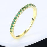 Luxurious Engagement Zircon Ring 18K Rose Gold For Women Jewelry