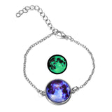 Luxury Moon Pendant Bracelet Link Chain Women Anniverssary Jewelry