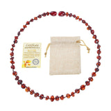 Natural Amber Beads Necklace Genuine Baltic Amber Stone Baby Necklace Gift