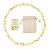 Natural Amber Beads Necklace Genuine Baltic Amber Stone Baby Necklace Gift