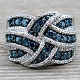 White Zircon Gemstone Ring Women Wedding Engagement Jewelry