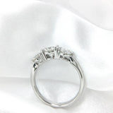 Round Moissanite Diamond Ring Engagement Wedding Jewelry