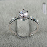 Luxury 925 sterling Silver Engagement ring Women Wedding Jewelry