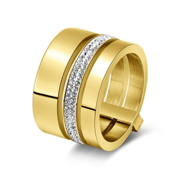 Luxury White Sapphire Ring Set Women Engagement Jewelry