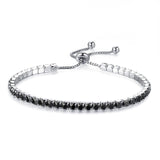 Shiny Rhinestone Chain Bracelet Charm Bride Crystal Bracelet Women's Jewelry