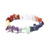 Natural Vintage Stone Beads Stretchy Bracelet Colored Stone Women's Bracelet