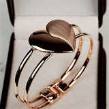 Love Heart Bangle Wristband Bracelet Ladies Wedding jewelry