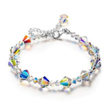Link Chain Beaded Bracelet Women Wedding  Jewelry